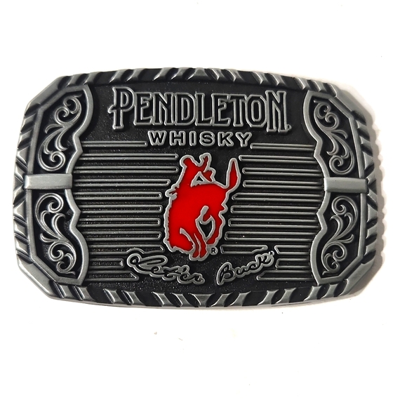 NEW Pendleton Whisky Montana Silversmiths 2025 "Let'er Buck" Belt Buckle - Picture 9 of 9